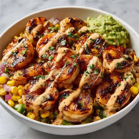 Grilled Shrimp Bowl Recipe: Summer Vibes with Avocado & Corn Salsa
