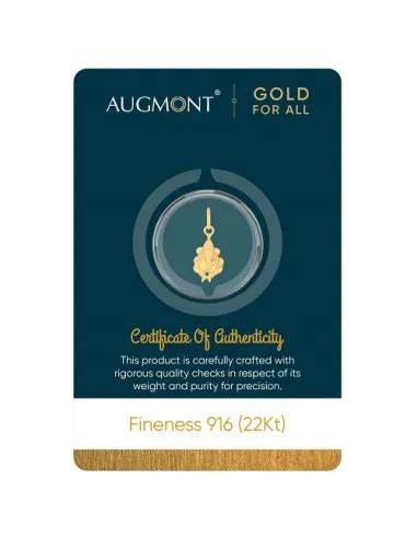 Augmont Religious Ganesha 4 gm Gold Pendant 22Kt in 916 Purity
