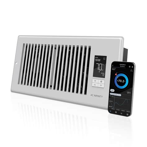 AC Infinity AIRTAP T4, Quiet Register Booster Fan with Thermostat ...