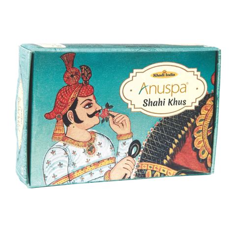 Anuspa Khadi Handcrafted Herbal Shahi Khus [Vetiver] Soap useful for o ...