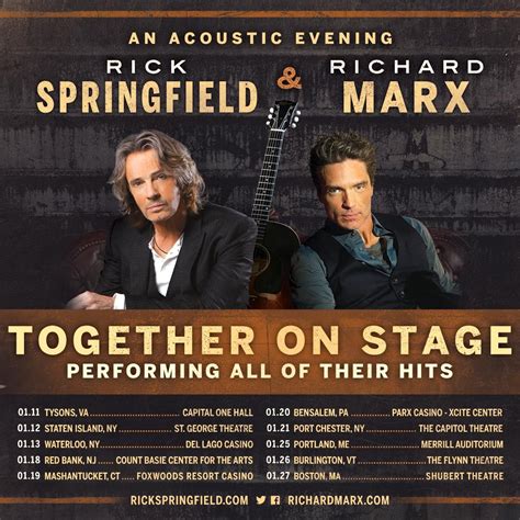 Rick Springfield & Richard Marx, Merrill Auditorium, Portland, 24 May ...