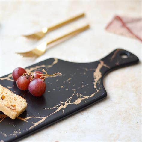 Black Marble Serving Platter
