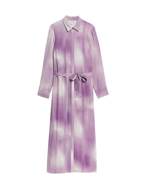 Buy Satin Ombre Textured Midaxi Shirt Dress at Marks & Spencer