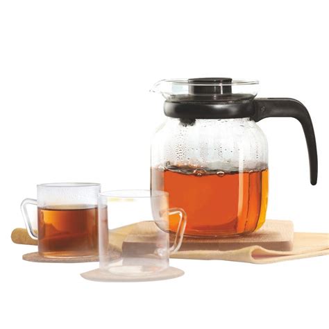 Buy Borosil - Classic Tea Set, 5-Pieces mugs190ml and Carafe 1000ml ...