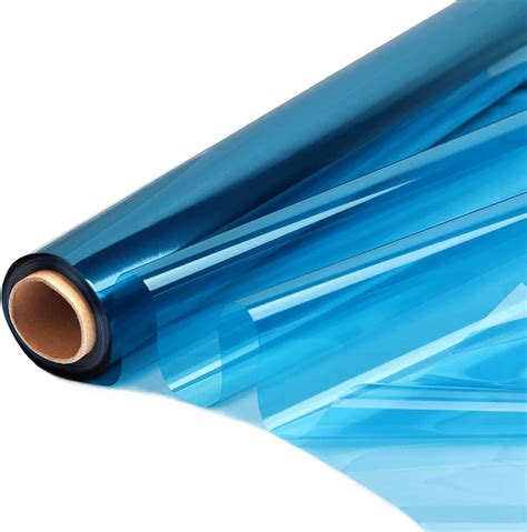 Amazon.com: CMFYHM Blue Cellophane Wrap Roll,Colorful Cello 34 In Wide ...