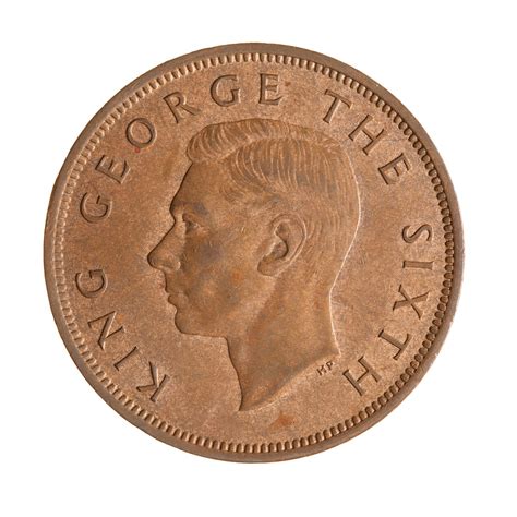 Penny 1949, Coin from New Zealand - Online Coin Club