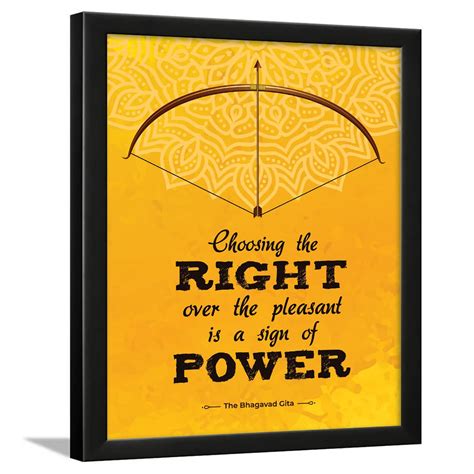 Chaka Chaundh - Bhagavad Gita Quotes Wall Frame - Gita Quotes Wall ...