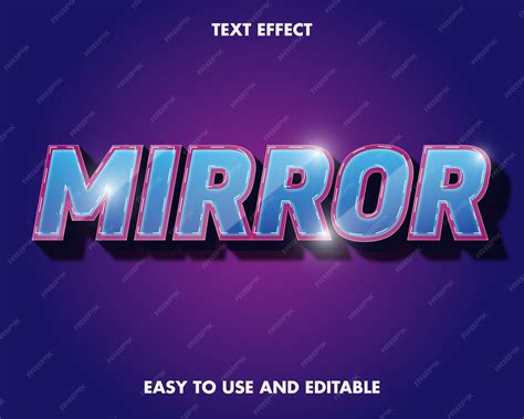 Image result for Mirror Text Effect