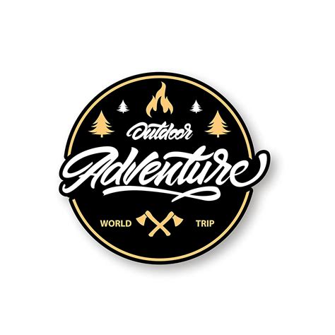 SIGNOOGLE 2PCs Attractive Circle Shaped Adventure Logo 3D autographic ...