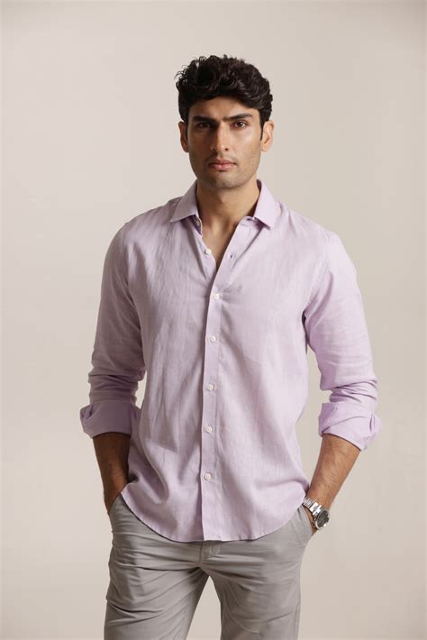 Essential Linen Cotton Blend Shirt - Light Purple – UNCLUTTERED CLOSET