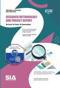 B.Com III-Year VI-Sem Research Methodology And Project Report (Common ...