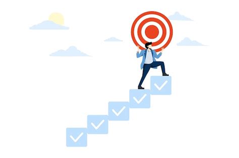 Illustration vectorielle du concept de motivation et d'atteinte des ...