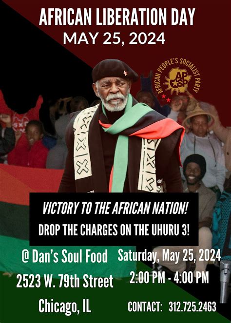 Celebrate African Liberation Day - Chicago. Victory to the Uhuru 3 ...
