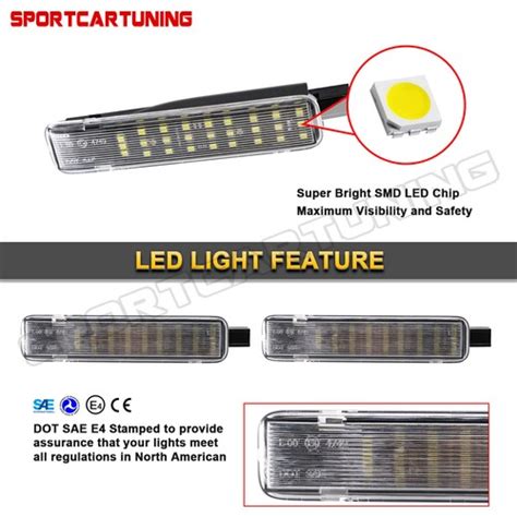 Buy LED Door Courtesy Light Lamp For Chevy C/K Silverado Suburban Tahoe ...