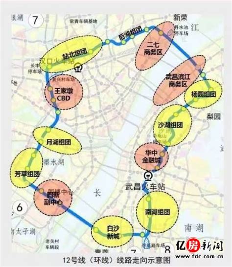 武汉地铁12号线最新线路图(2017)- 武汉本地宝