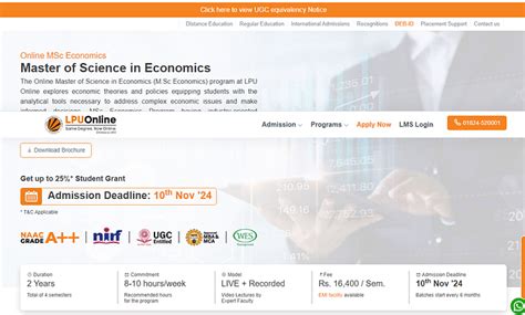 LPU Introduces Online BBA, M.Sc. Economics Check Eligibility & Details