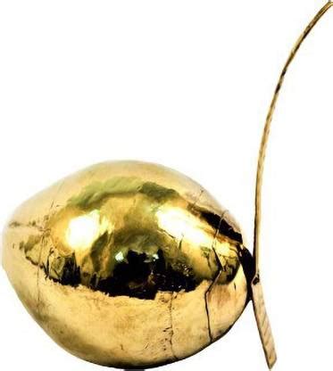 Flipkart.com | Shrinika Brass Pooja Coconut / Brass Pooja Nariyal ...
