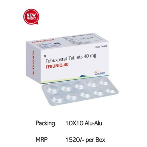 FEBUXONIQ-40 Tablets Qgensun Healthcare
