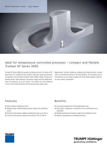 DC Generators TruPlasma DC Series 3000 (G2) - TRUMPF Power electronics ...