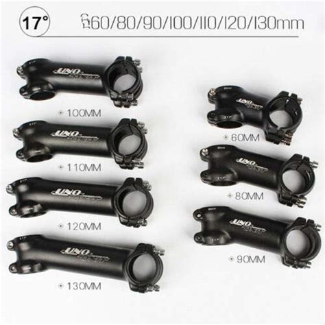 FidgetGear MTB Road Bike Al6061 Handlebar Stems 17° 31.8x60/70/80/90 ...