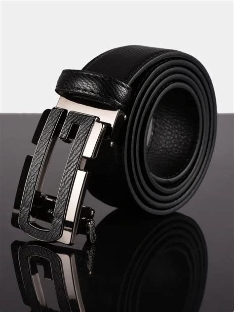 K AND K IMPEX Black Solid Leather Belt For Men Price in India - Buy K ...