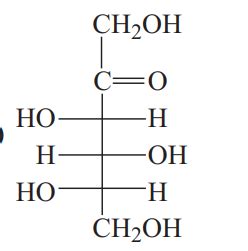 Choose the structure of D-(-)- fructose. - Tardigrade
