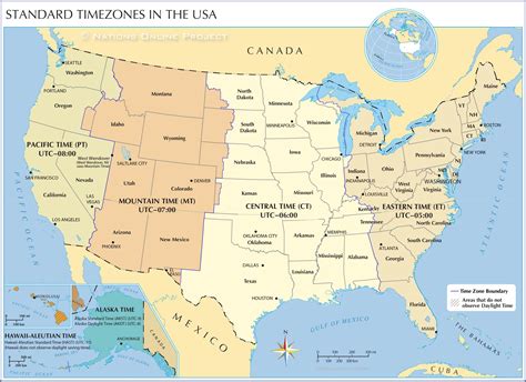 Image result for Current Us Time Zone Map