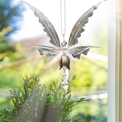 ‎Losa Fairy Wings Crystals Suncatcher Sun Catcher Hanging Window Clear ...