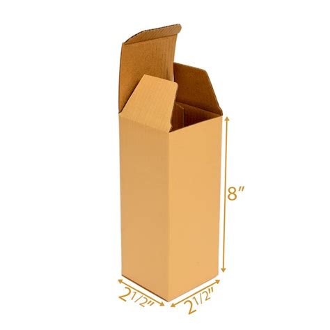 Gold Reverse Tuck Box -2.5x2.5x8 | Product Boxes, Gift Boxes