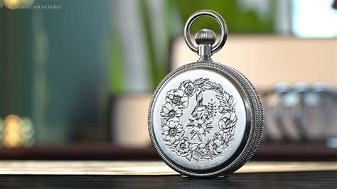 Silver Tiffany Pocket Watch Closed 3D Model $79 - .3ds .blend .c4d .fbx ...