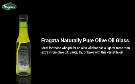 Fragata Naturally Pure Olive Oil Glass Bottle, 250 ml : Amazon.in ...