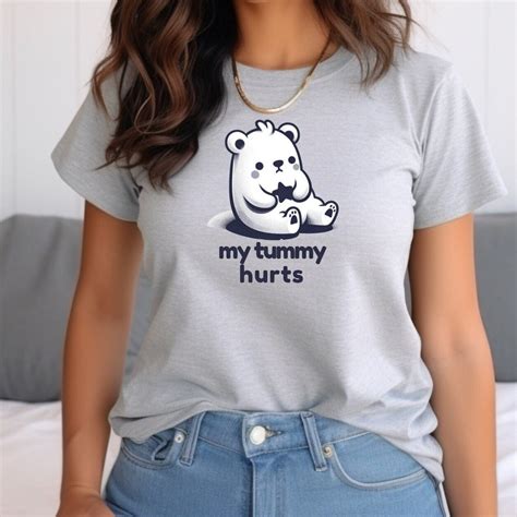 Comfy 'my Tummy Hurts' Tee Funny Meme Shirt, Ideal for Introverts and ...