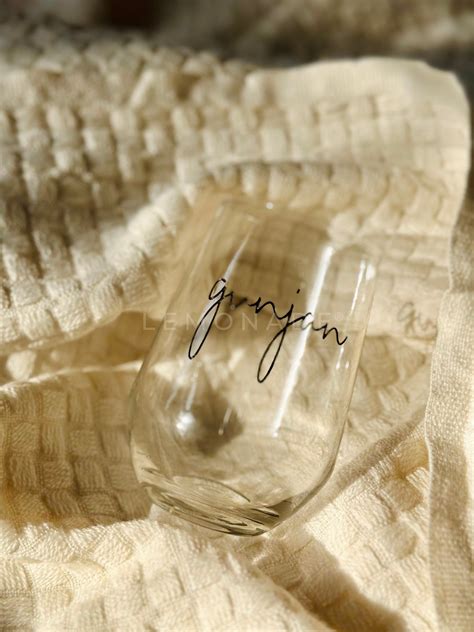 Personalized Drink Glass - Signature Script | Artisan Collection - Set ...