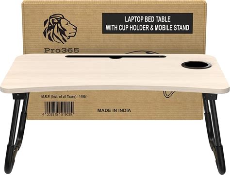 PRO365® 3D Indian 12MM Luxury White Laptop Table for Kids, Adults ...