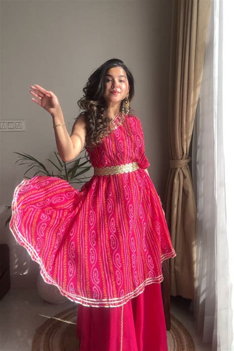 Meher Bandhani Palazzo Set – Mirayaz