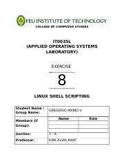Nos. 1-10 Linux Shell Script Lab 2025 的图像结果