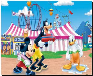 SKY DOT cartoon miki maus pluto and donald duck summer games gun ...