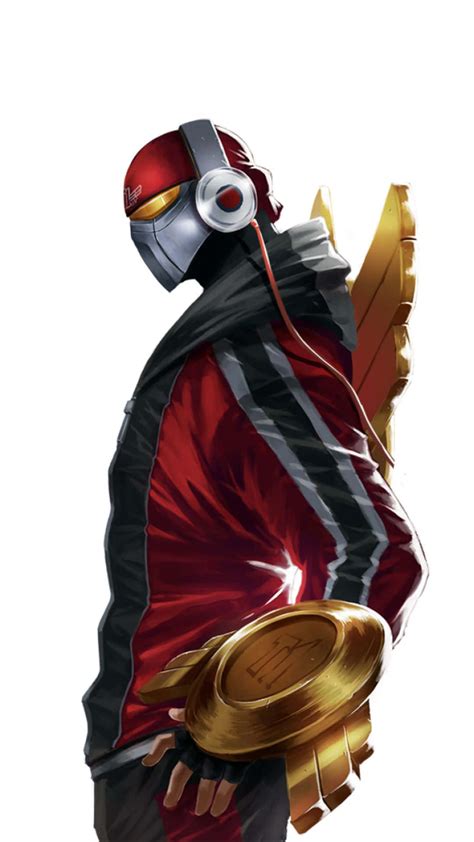 Download Cybernetic D J Character Art Wallpaper | Wallpapers.com