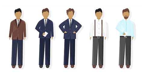 Business men collection | Premium Vector