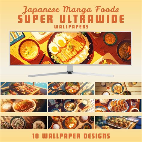Anime Manga Foods Super Ultrawide Wallpaper Desktop Wallpaper Anime ...