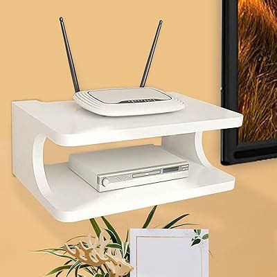 Woodsy Router TV Setup Box Wall Shelf WiFi Stand Mounted Rack Car ...