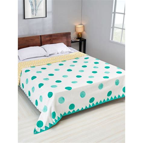 Buy Chumbak Sara Ali Khan's Madhubani Double Bed Dohar - Yellow Online