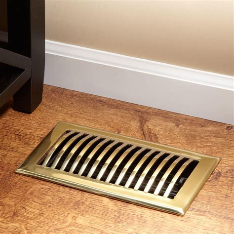 Domed Brass Floor Register | Floor registers, Stylish flooring ...