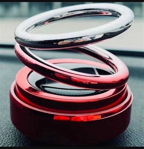 LAVITRA Solar Powered Rotating DUAL colour Perfume Car Air Freshener ...