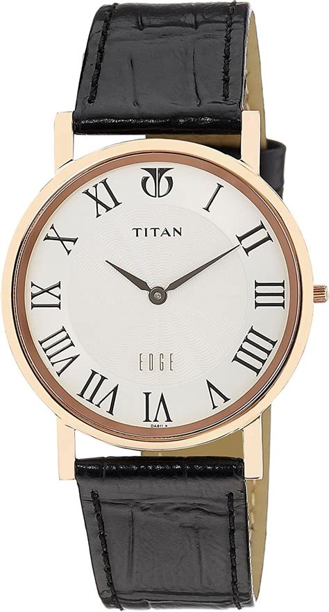 Titan Edge Squircle Black Dial Analog Ceramic Strap Watch for Men ...