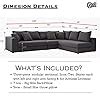 Zikra Lifestyle Solutions Solid Wood Fabric L Shape Sofa Pack (Off ...