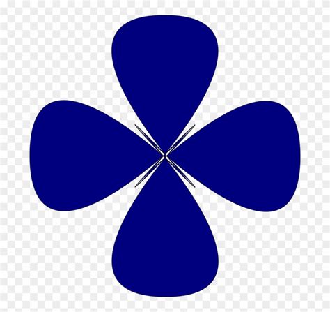 Blue Rounded Star Flower Design Svg File - Star Flower Png Clipart ...