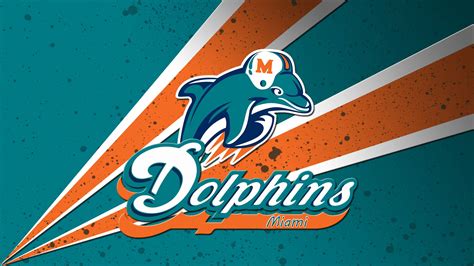 Miami Dolphins Logo In Orange Blue Background HD Miami Dolphins ...