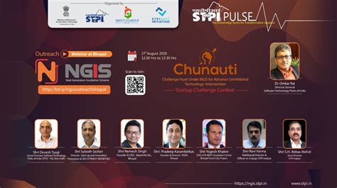 Outreach Webinar of NGIS & CHUNAUTI – Bhopal | Software Technology Park ...