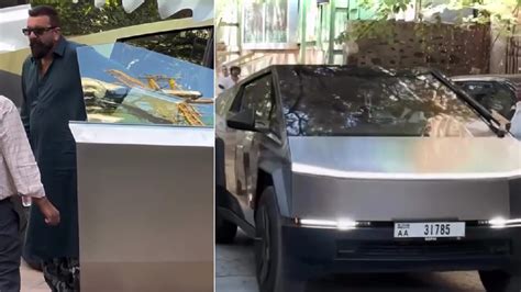 Sanjay Dutt Seen in an Imported Tesla Cybertruck in Mumbai